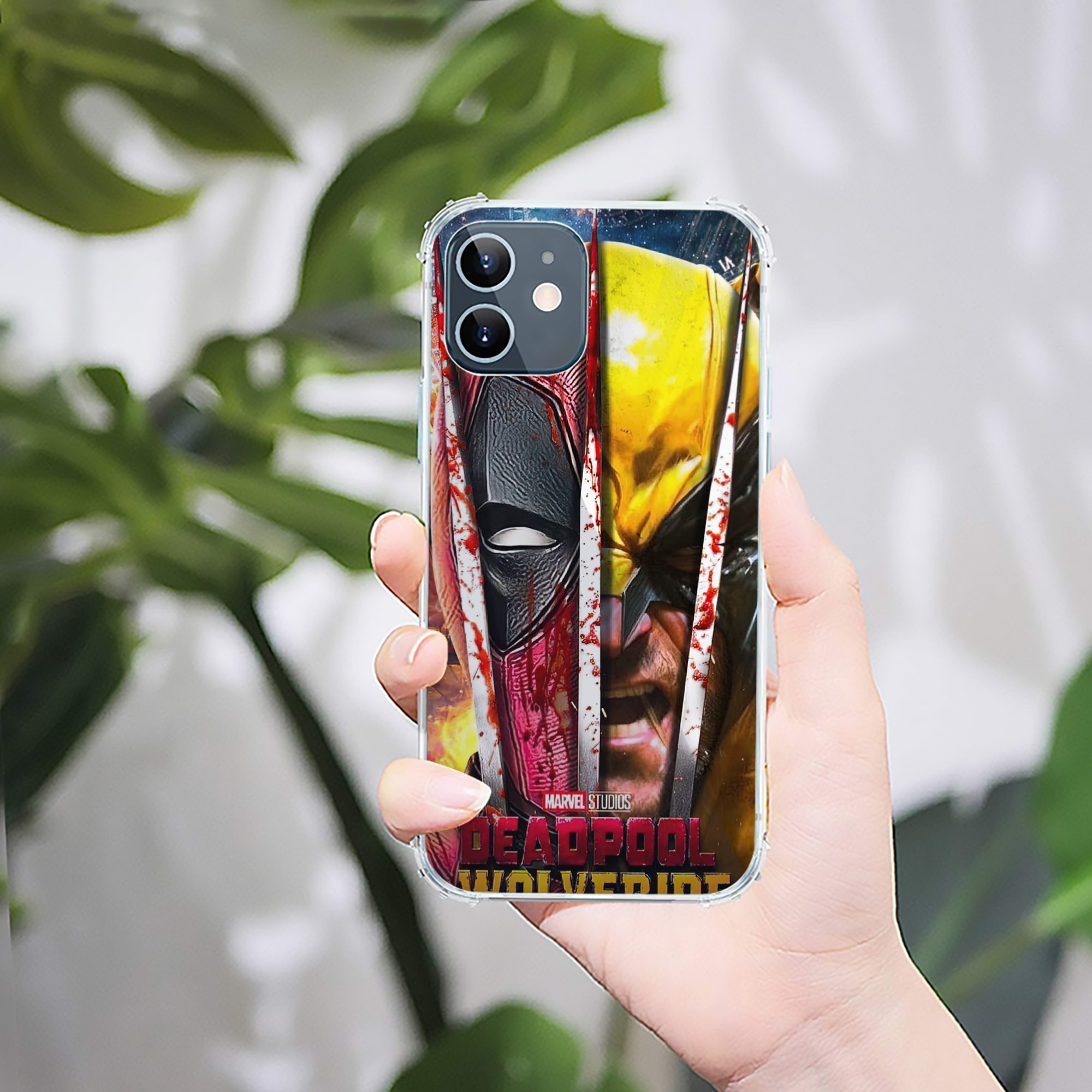 （画像用） Deadpool デッドプール 【iPhone 12シリーズ対応】透明スマホケース（クリアソフトケース）